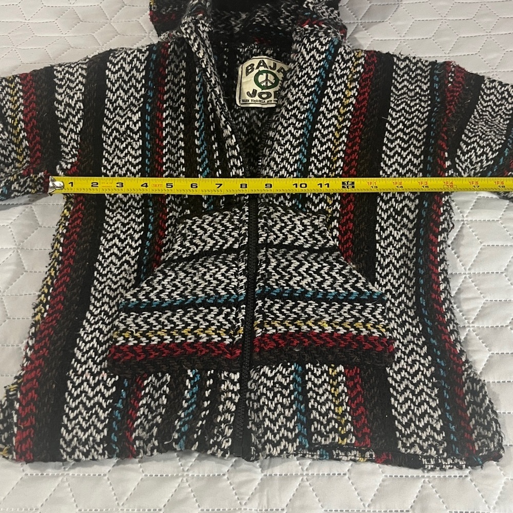 Baja Joe Kids Multicolor Hooded Front Zip Jacket BOYS 8-10Y - Picture 5 of 8